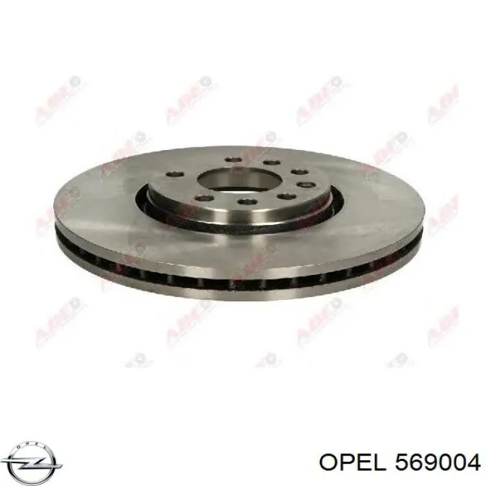 569004 Opel disco de freno delantero
