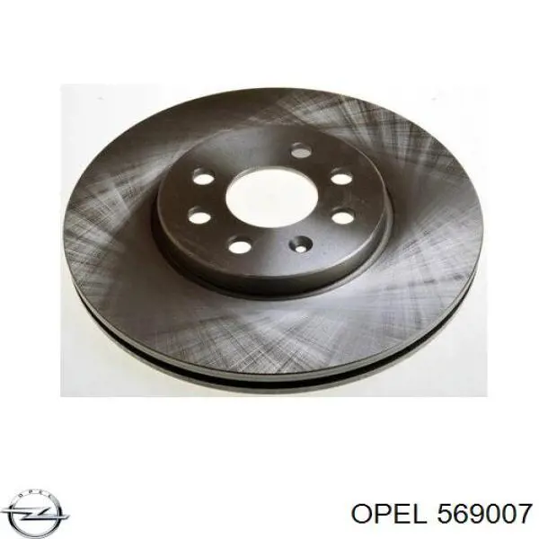 Disco de freno 569007 Opel