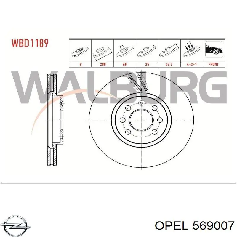 569007 Opel Discos