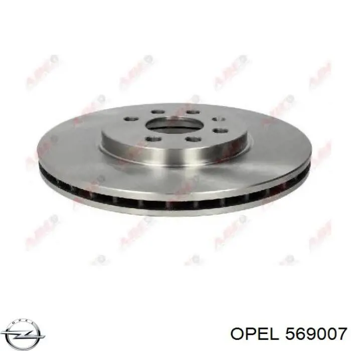 569007 Opel disco de freno delantero