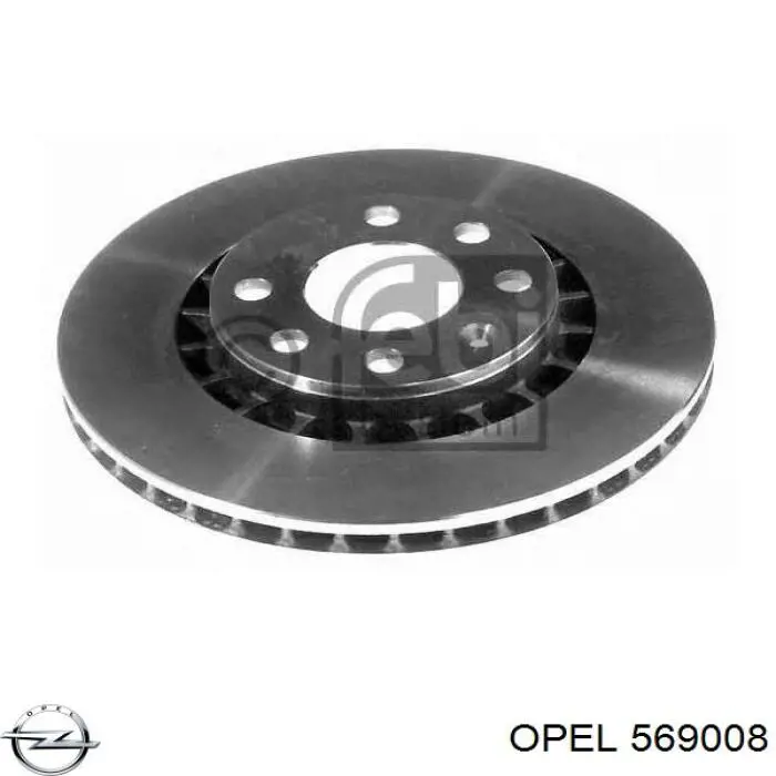 569008 Opel disco de freno delantero