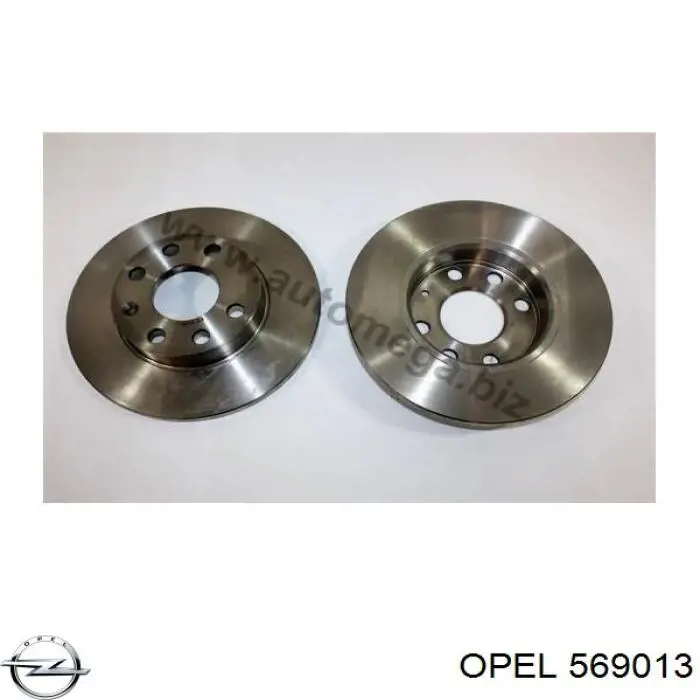 569013 Opel freno de disco delantero