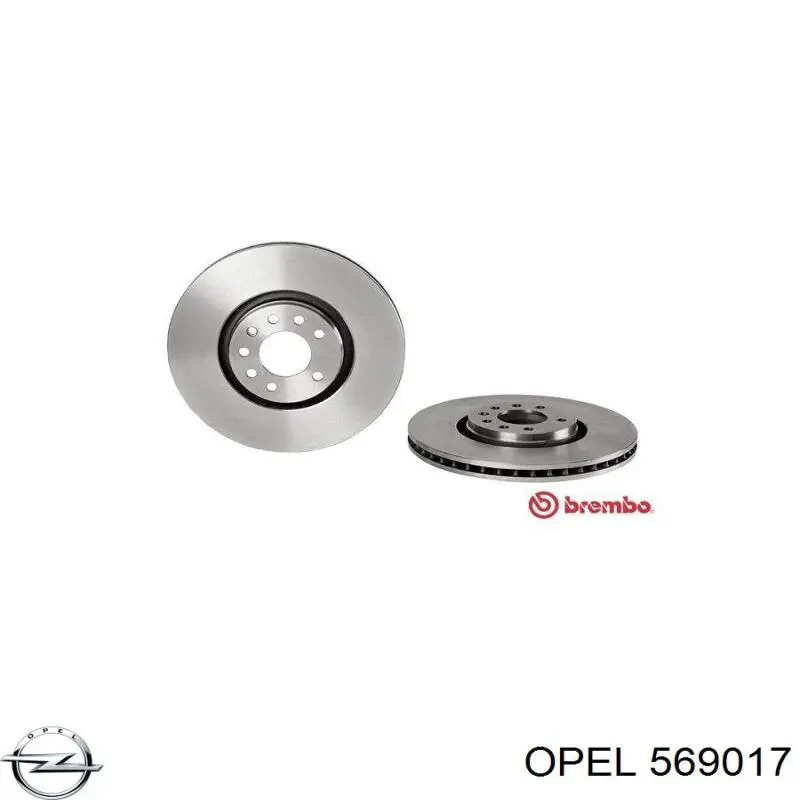Comprar 569017 Opel Freno de disco delantero