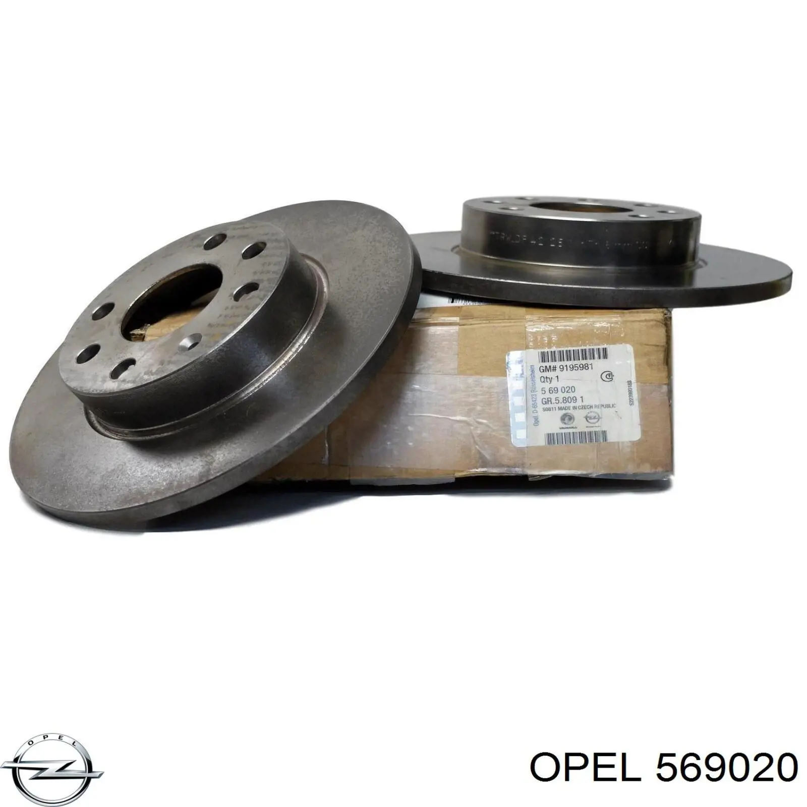 569020 Opel disco de freno delantero