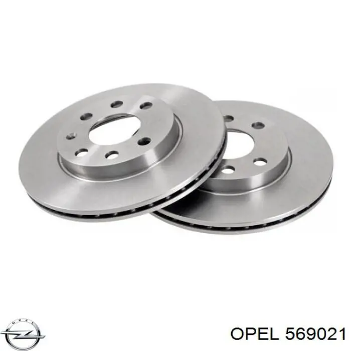 569021 Opel disco de freno delantero