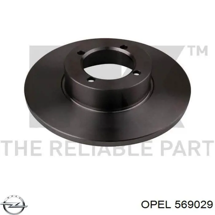 569029 Opel disco de freno delantero