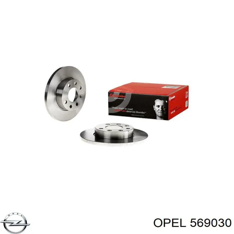 569030 Opel disco de freno delantero