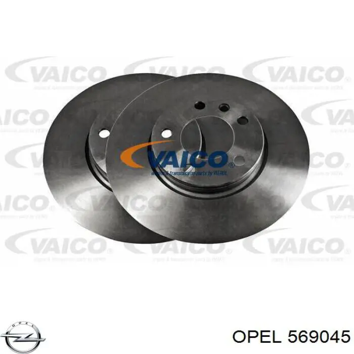 569045 Opel disco de freno delantero