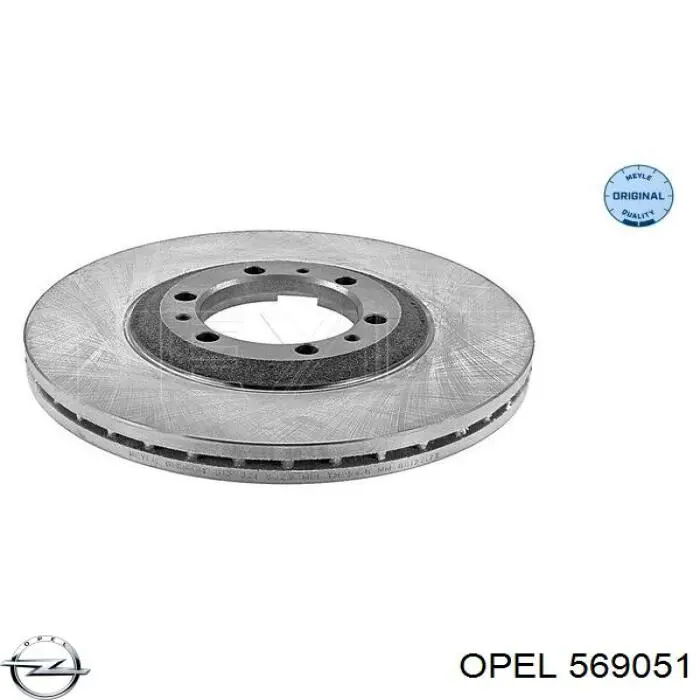 569051 Opel disco de freno delantero