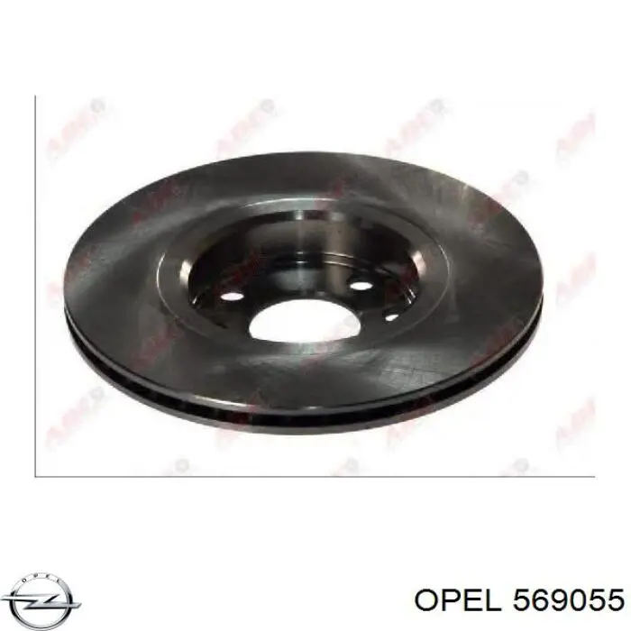 569055 Opel disco de freno delantero