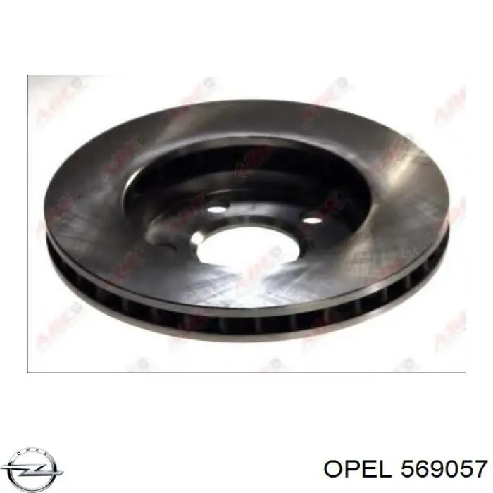 569057 Opel freno de disco delantero