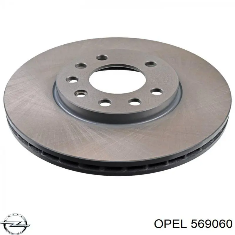 Disco de freno 569060 Opel