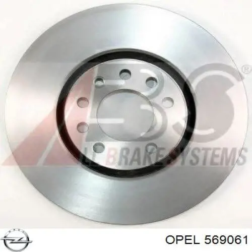 569061 Opel disco de freno delantero