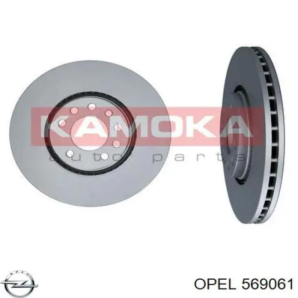Disco de freno 569061 Opel