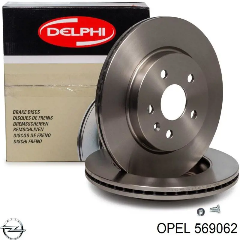 569062 Opel disco de freno trasero