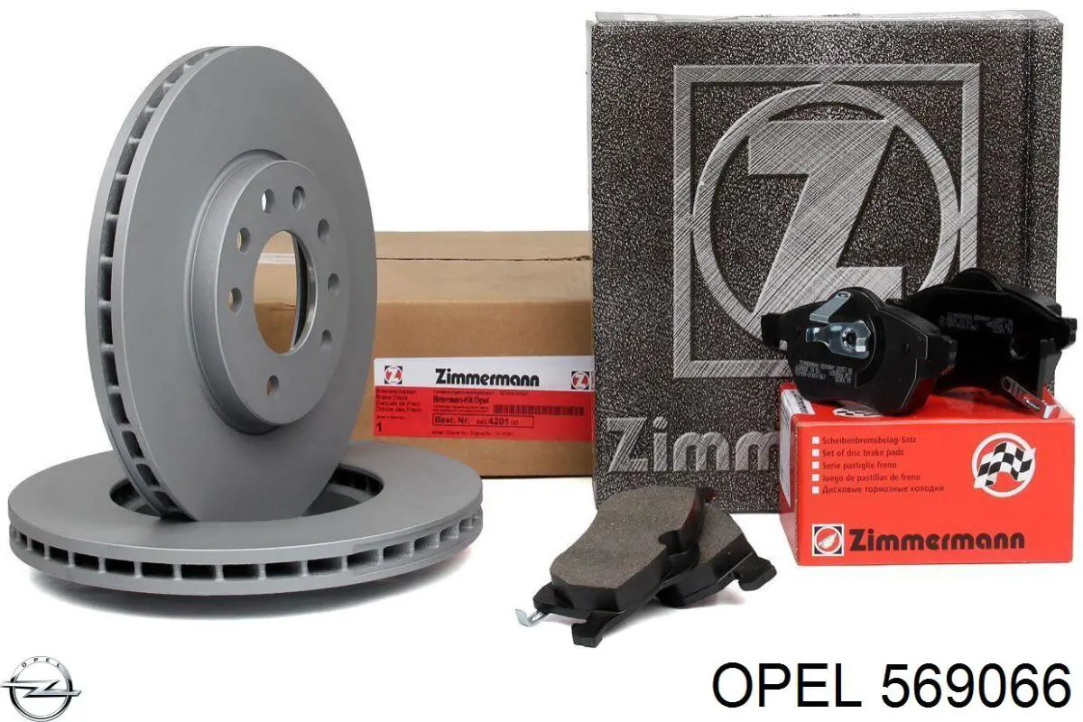 Disco de freno delantero Opel 569066