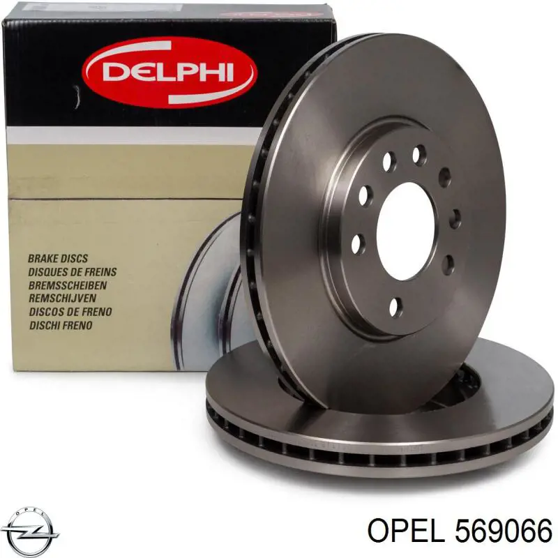 569066 Opel disco de freno delantero