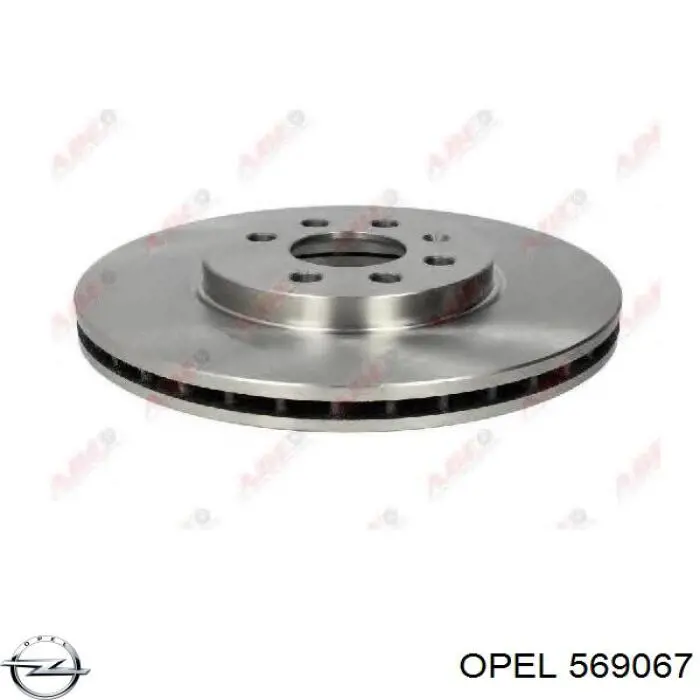 569067 Opel disco de freno delantero