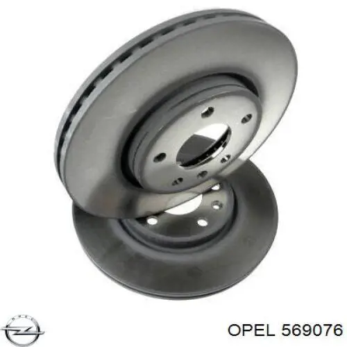 Disco de freno 569076 Opel