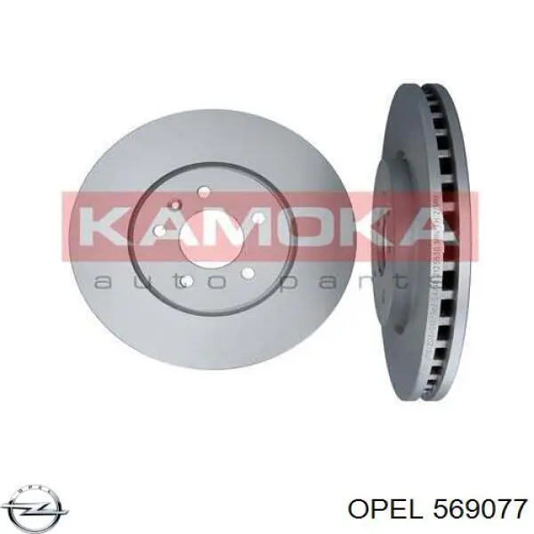 569077 Opel disco de freno delantero