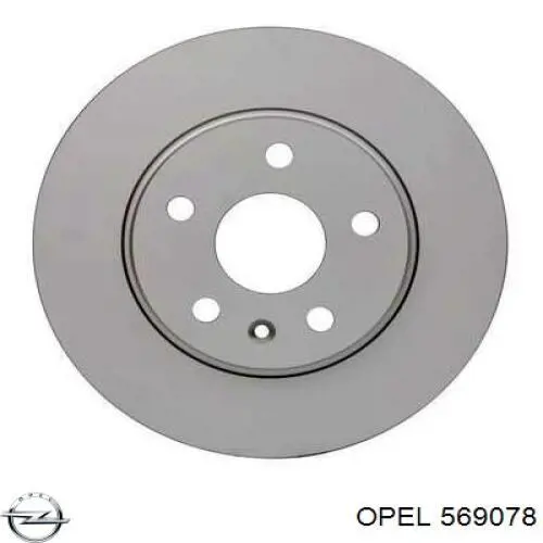 569078 Opel disco de freno delantero