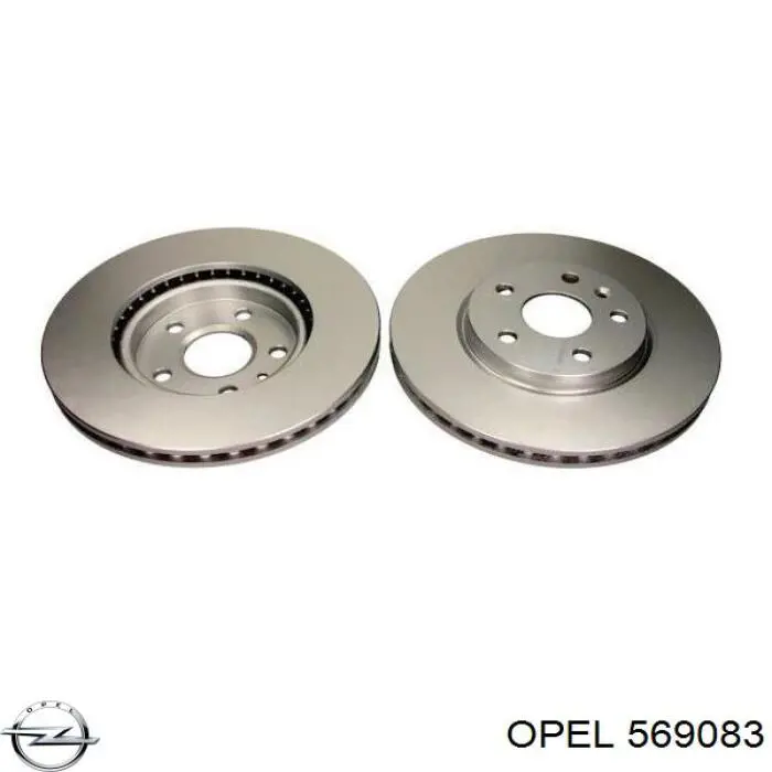 569083 Opel disco de freno delantero