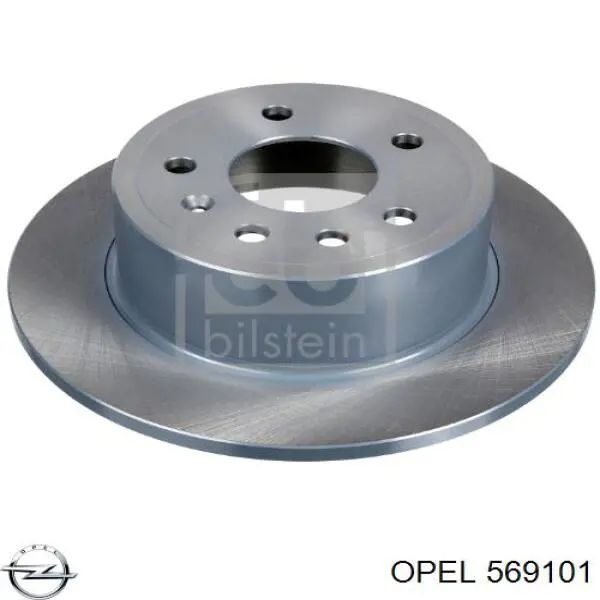 569101 Opel disco de freno trasero