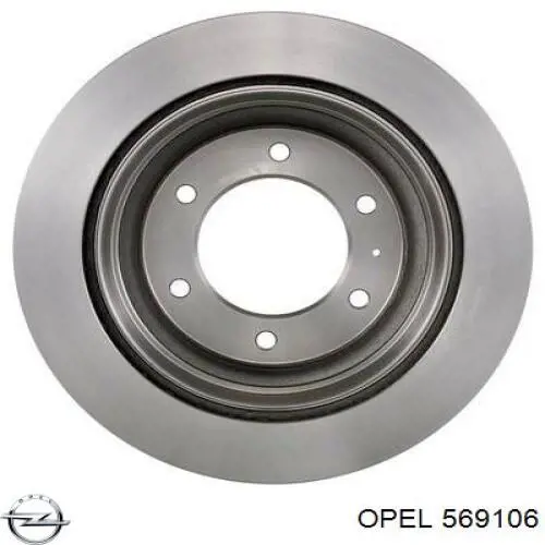 569106 Opel disco de freno trasero