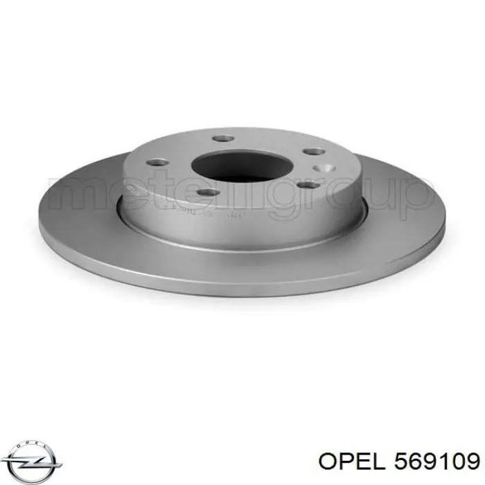 569109 Opel disco de freno trasero