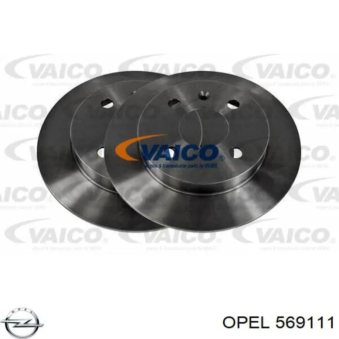569111 Opel disco de freno trasero