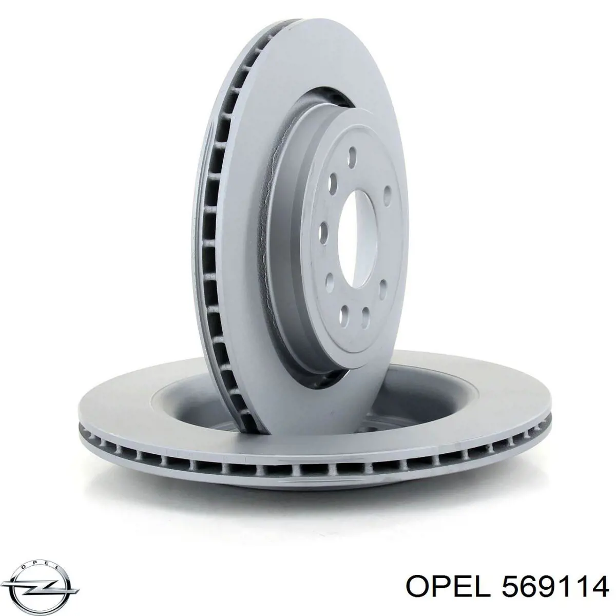 Disco de freno trasero 569114 Opel