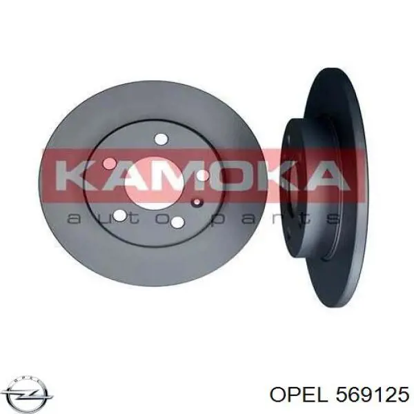 569125 Opel disco de freno trasero