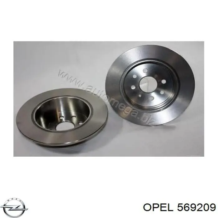 569209 Opel disco de freno trasero