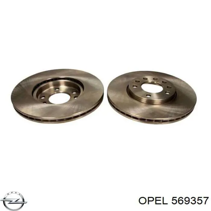 569357 Opel disco de freno delantero