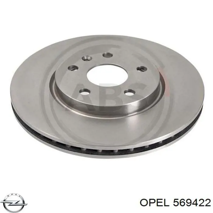 569422 Opel disco de freno delantero
