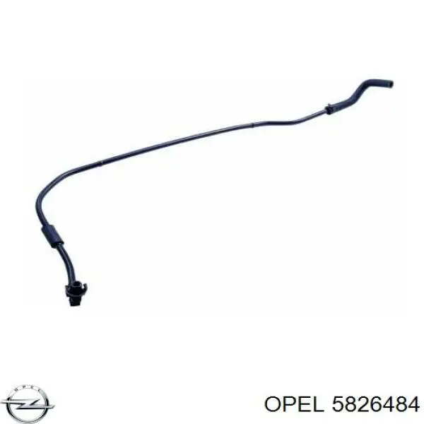 5826484 Opel acelerador de calentamiento de manguera (tubo)