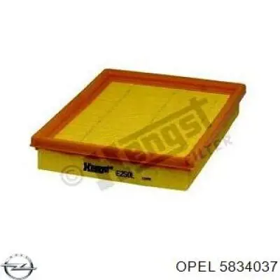 Filtro aire Opel 5834037