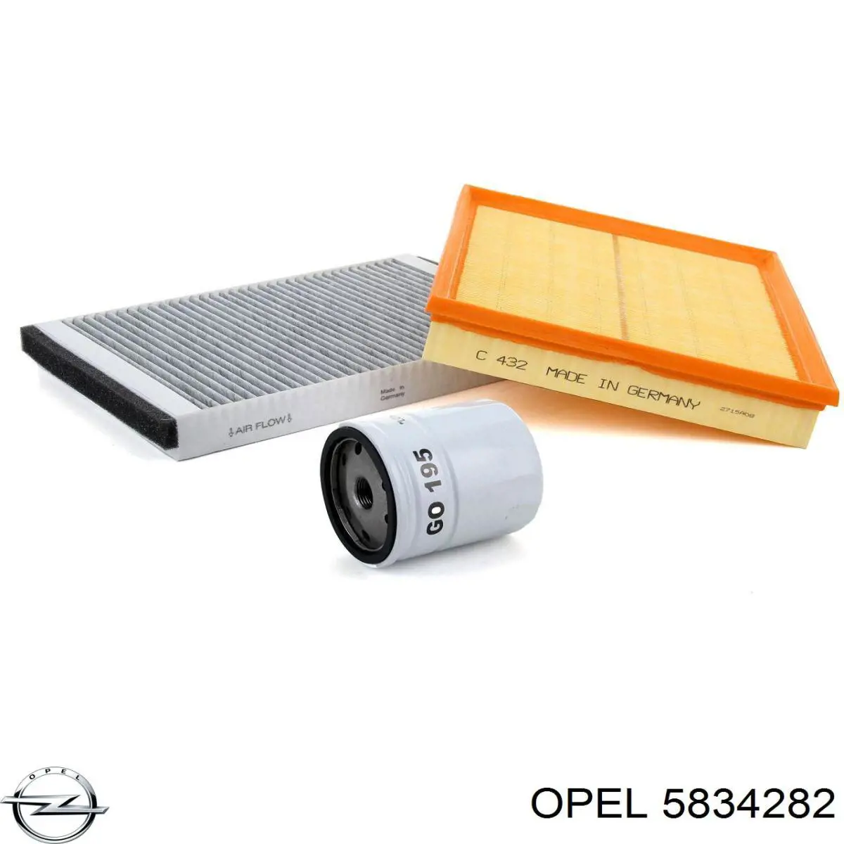 5834282 Opel Filtro de aire de motor
