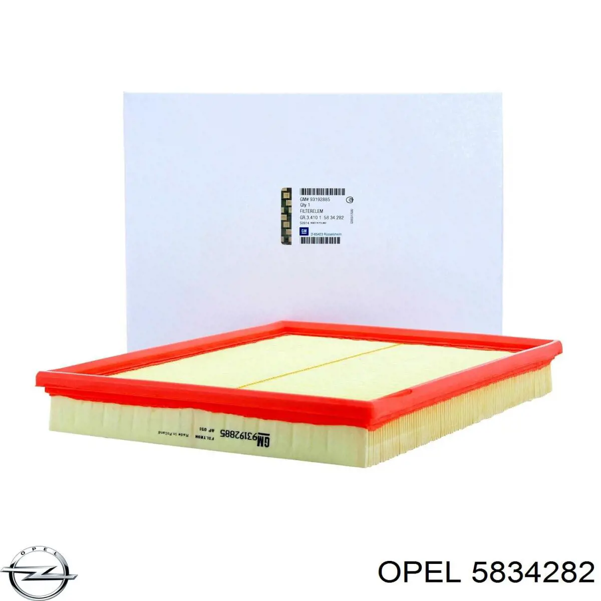 El filtro de aire Opel 5834282 precio, desde 6,03 EUR