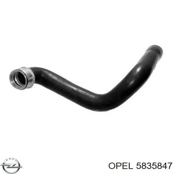 5835847 Opel tubo flexible de aire de sobrealimentación inferior izquierdo