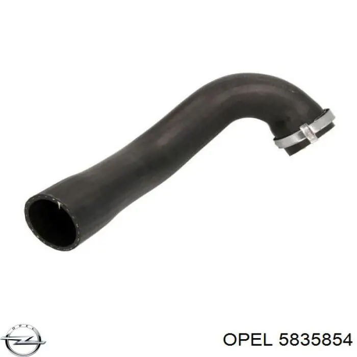 5835854 Opel tubo flexible de aire de sobrealimentación superior izquierdo