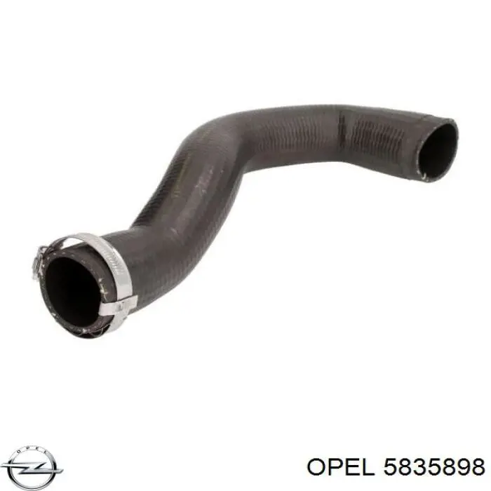 5835898 Opel tubo flexible de aire de sobrealimentación superior derecho