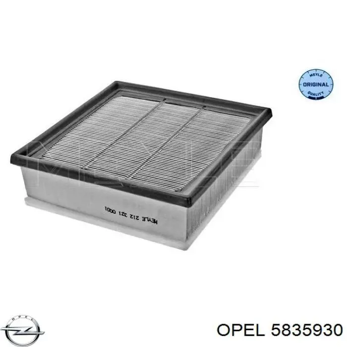 5835930 Opel filtro de aire