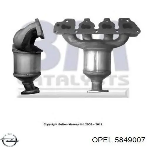 Comprar 5849007 Opel Catalizador