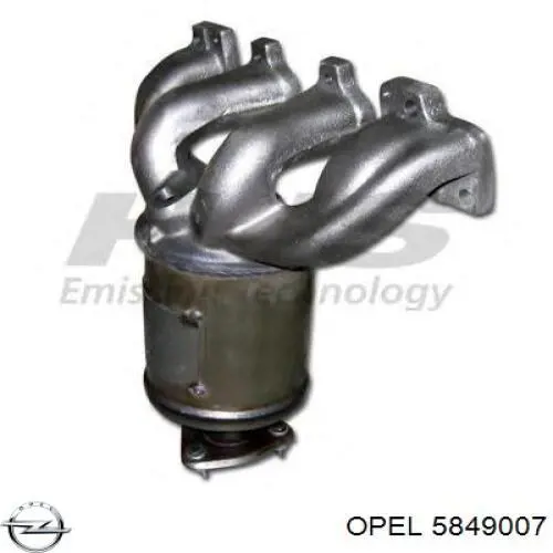 5849007 Opel catalizador