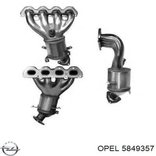 Colector de escape, sistema de escape Opel 5849357 precio, desde 213,59 EUR
