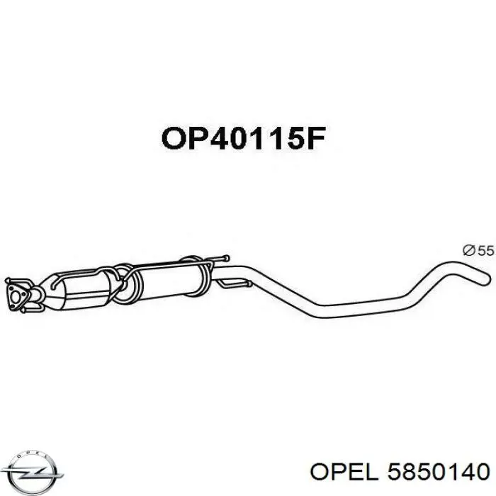 5850140 Opel catalizador