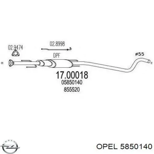 Catalizador Opel 5850140 precio, desde 425,82 EUR