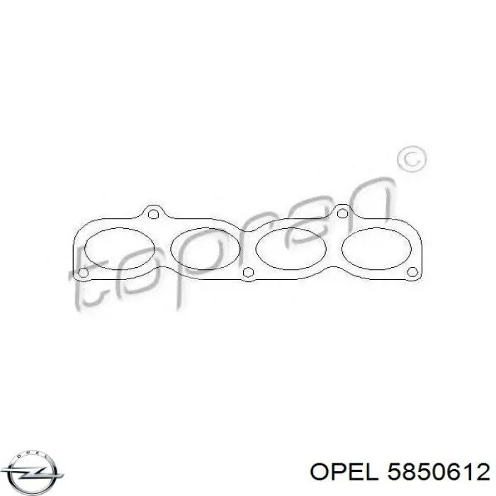 5850612 Opel junta, colector de admisión, superior