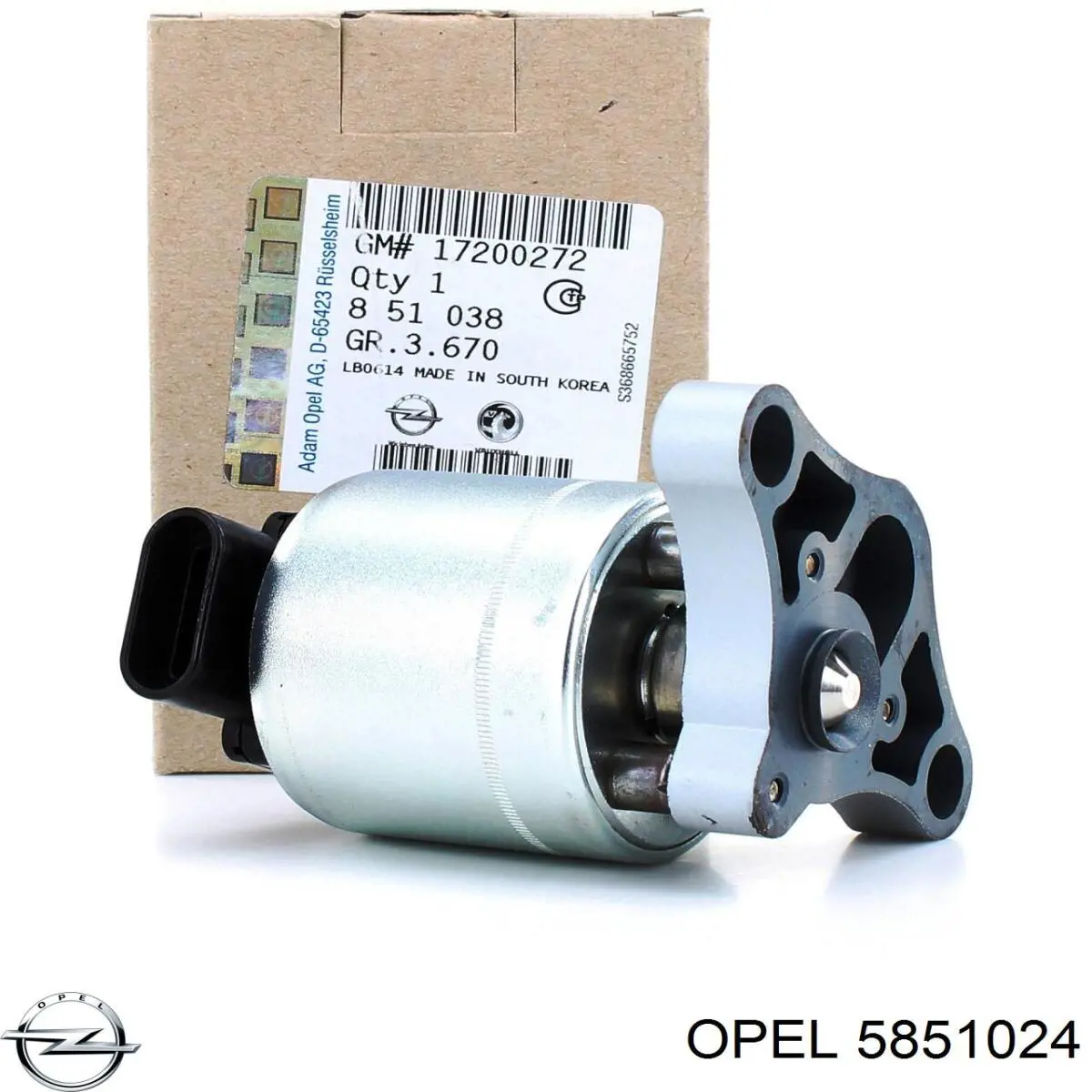 Válvula de regulación de gases Opel 5851024 precio, desde 46,46 EUR